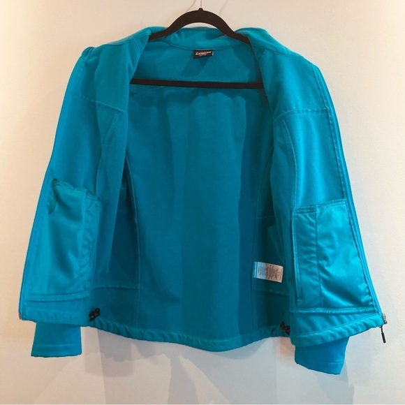 KARBON Sz M Soft Shell Insulated Fitted Water Resistant Reflective Dots Jacket - Picture 8 of 16